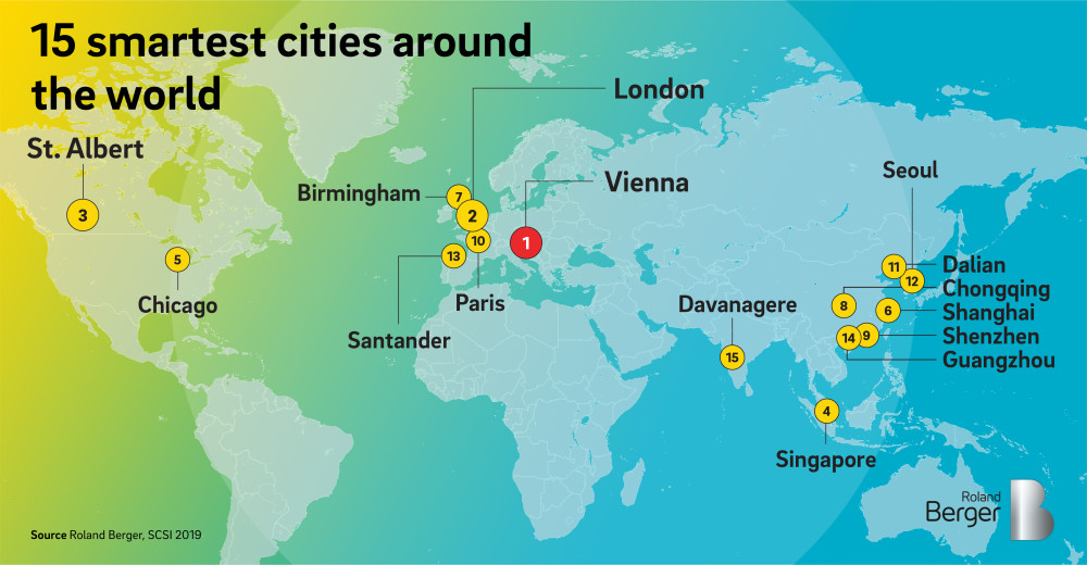 15 smartest cities around the world. 