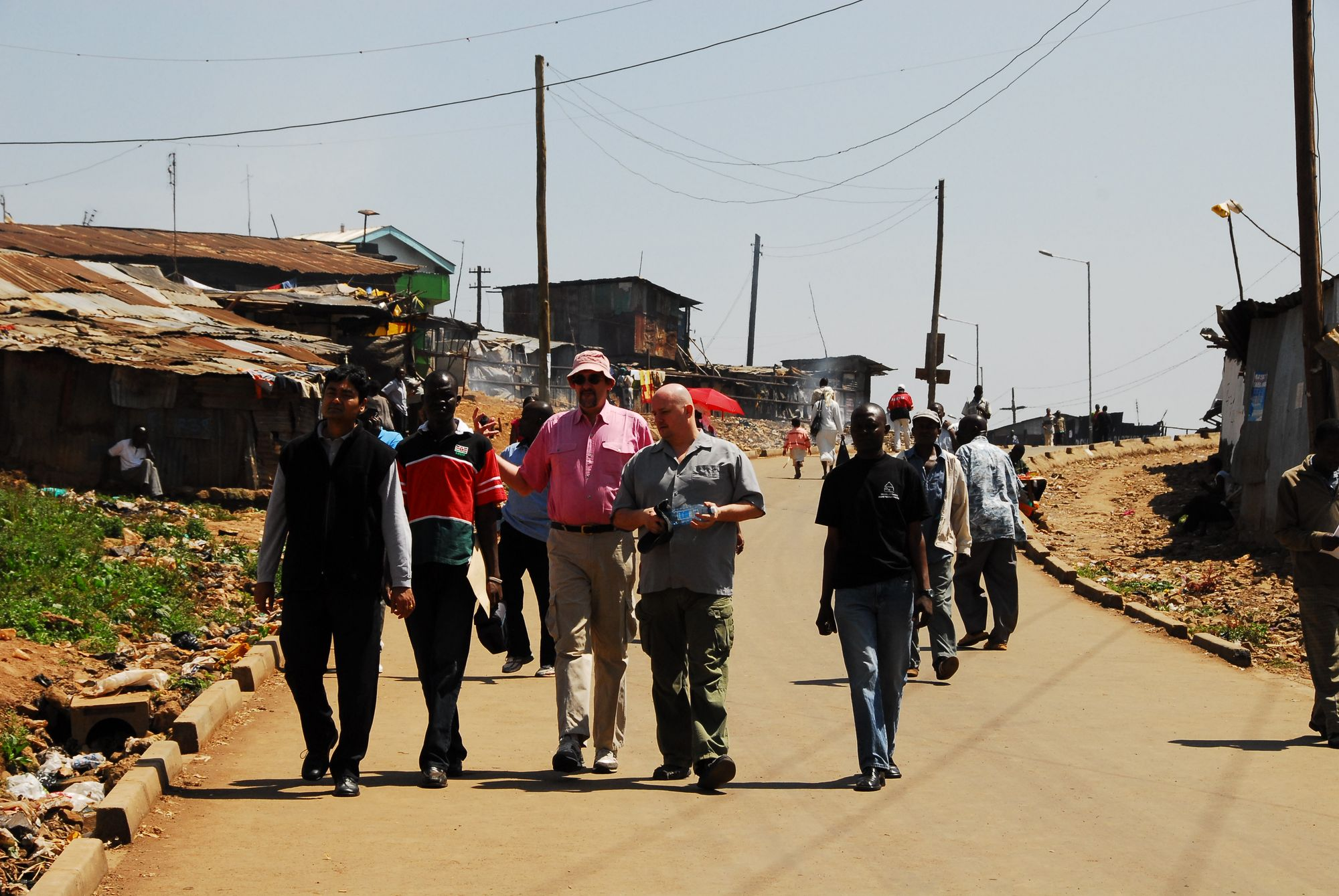 Visit to the Kibera slum in southwest Nairobi