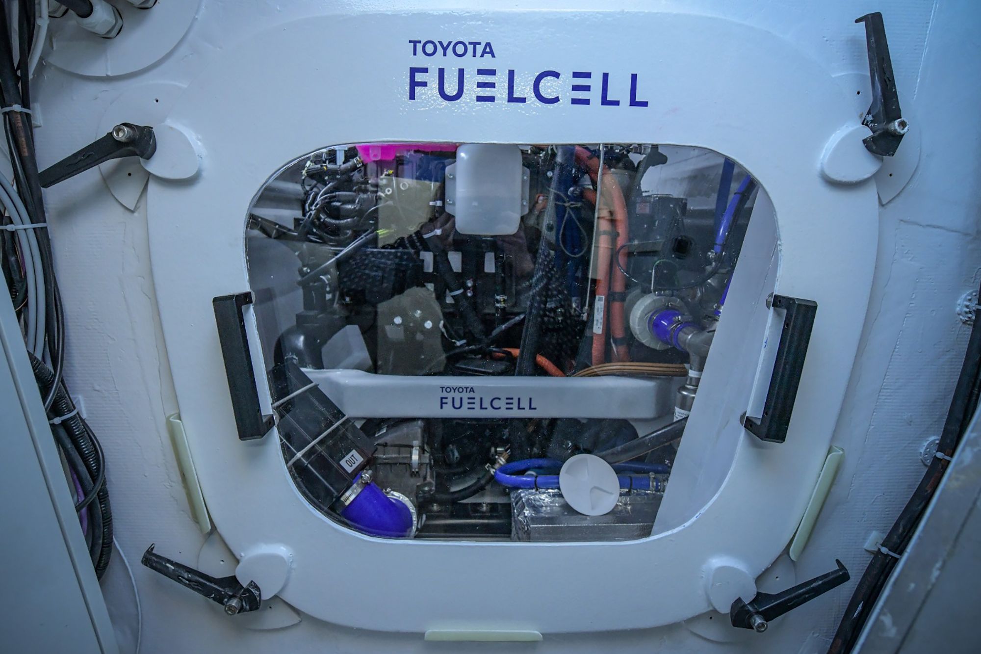 Toyota developed the specially designed fuel cell system of the first energy self-sufficient