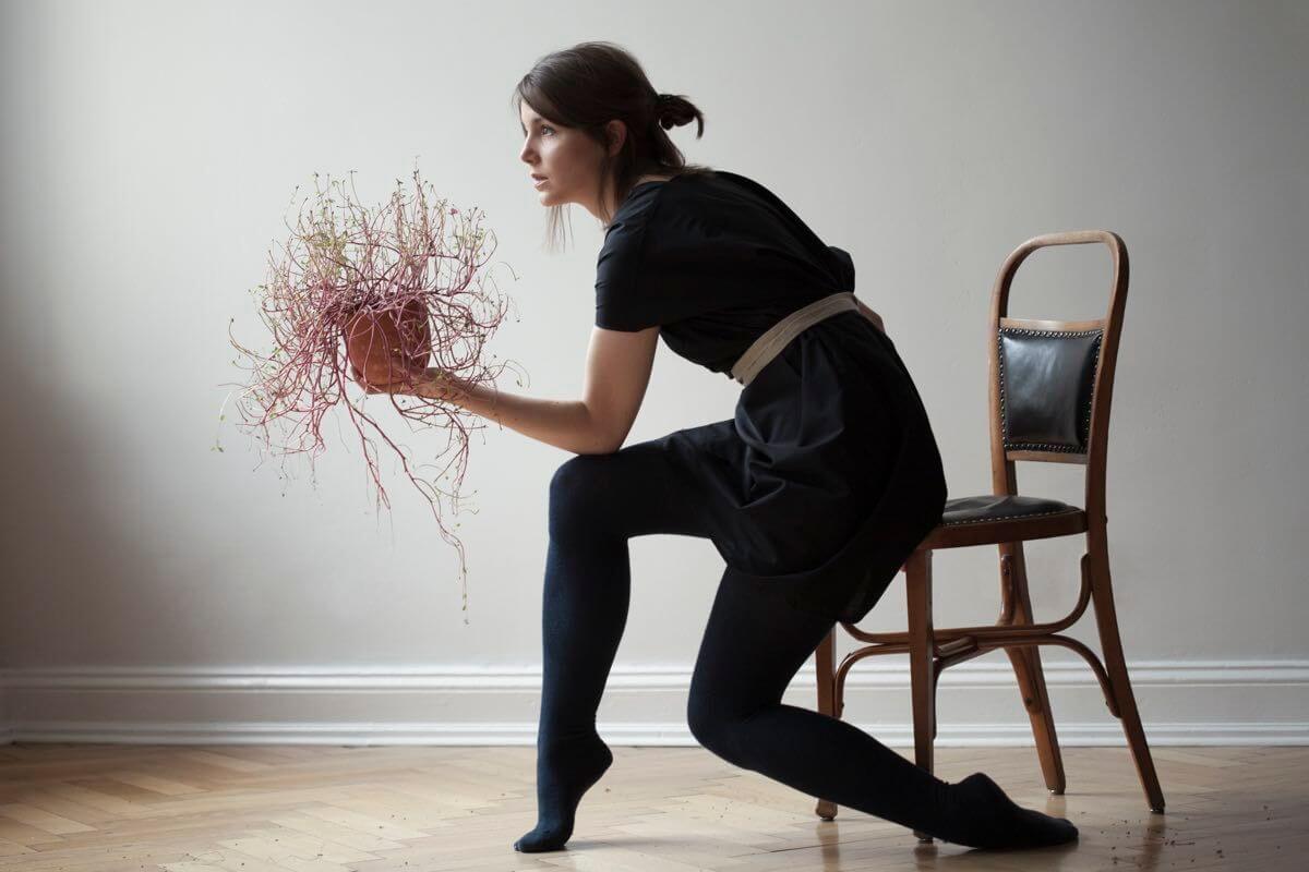 Natascha von Hirschhausen in ihrem Atelier in Berlin-Wedding ©Kerstin Jacobsen