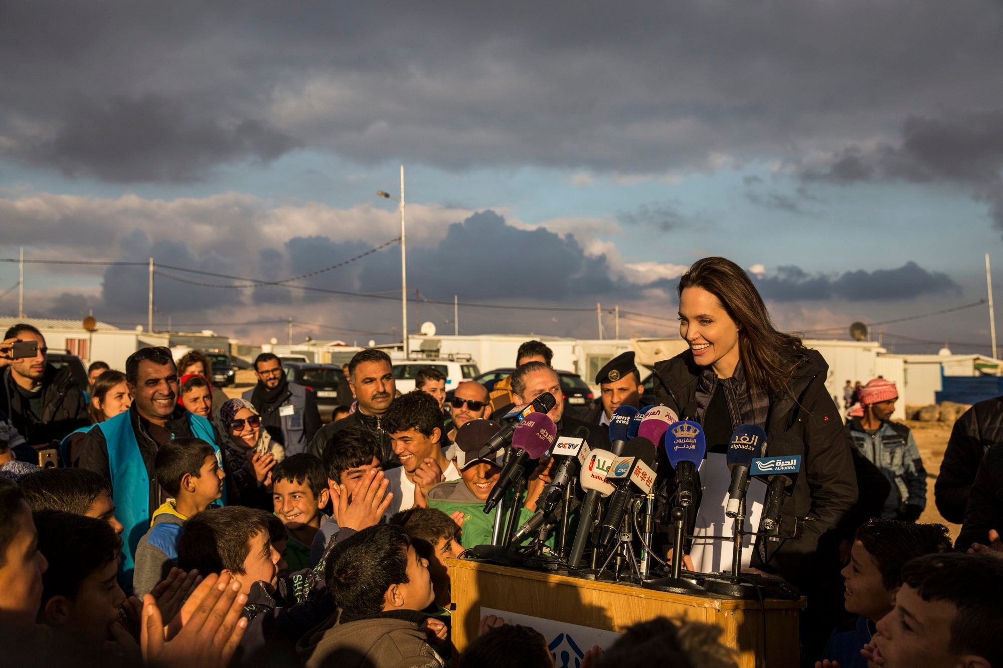 Syrian refugees in the Za'atari camp in Jordan 2018, © UNHCR/Ivor Prickett